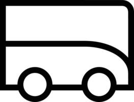 Bus transportation symbol icon vector image. Illustration of the silhouette bus transport public travel design image. EPS 10