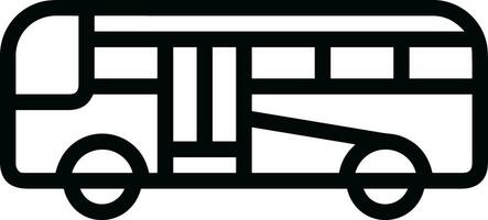 Bus transportation symbol icon vector image. Illustration of the silhouette bus transport public travel design image. EPS 10