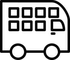 Bus transportation symbol icon vector image. Illustration of the silhouette bus transport public travel design image. EPS 10