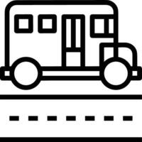 Bus transportation symbol icon vector image. Illustration of the silhouette bus transport public travel design image. EPS 10