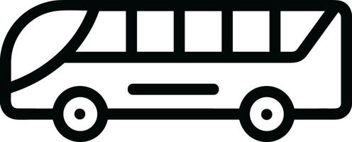 Bus transportation symbol icon vector image. Illustration of the silhouette bus transport public travel design image. EPS 10