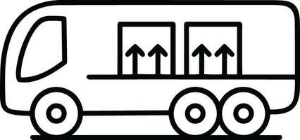 Bus transportation symbol icon vector image. Illustration of the silhouette bus transport public travel design image. EPS 10