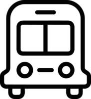 Bus transportation symbol icon vector image. Illustration of the silhouette bus transport public travel design image. EPS 10