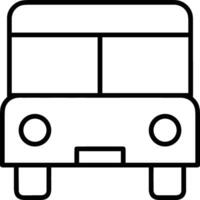 Bus transportation symbol icon vector image. Illustration of the silhouette bus transport public travel design image. EPS 10