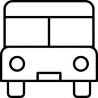 Bus transportation symbol icon vector image. Illustration of the silhouette bus transport public travel design image. EPS 10