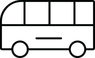 Bus transportation symbol icon vector image. Illustration of the silhouette bus transport public travel design image. EPS 10