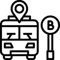 Bus transportation symbol icon vector image. Illustration of the silhouette bus transport public travel design image. EPS 10