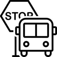 Bus transportation symbol icon vector image. Illustration of the silhouette bus transport public travel design image. EPS 10