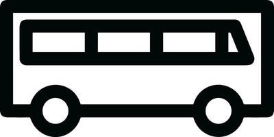 Bus transportation symbol icon vector image. Illustration of the silhouette bus transport public travel design image. EPS 10