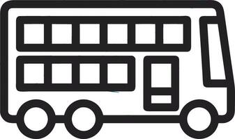 Bus transportation symbol icon vector image. Illustration of the silhouette bus transport public travel design image. EPS 10