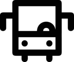 Bus transportation symbol icon vector image. Illustration of the silhouette bus transport public travel design image. EPS 10