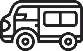 Bus transportation symbol icon vector image. Illustration of the silhouette bus transport public travel design image. EPS 10