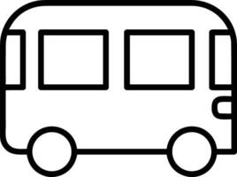 Bus transportation symbol icon vector image. Illustration of the silhouette bus transport public travel design image. EPS 10