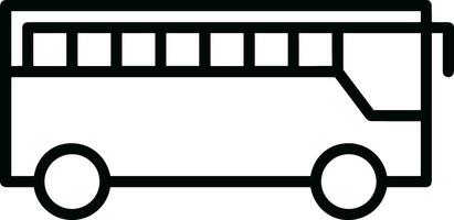 Bus transportation symbol icon vector image. Illustration of the silhouette bus transport public travel design image. EPS 10