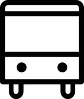 Bus transportation symbol icon vector image. Illustration of the silhouette bus transport public travel design image. EPS 10