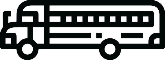 Bus transportation symbol icon vector image. Illustration of the silhouette bus transport public travel design image. EPS 10