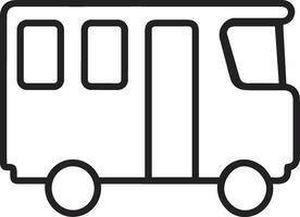 Bus transportation symbol icon vector image. Illustration of the silhouette bus transport public travel design image. EPS 10