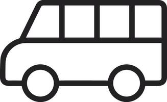 Bus transportation symbol icon vector image. Illustration of the silhouette bus transport public travel design image. EPS 10