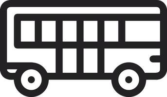 Bus transportation symbol icon vector image. Illustration of the silhouette bus transport public travel design image. EPS 10