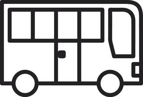 Bus transportation symbol icon vector image. Illustration of the silhouette bus transport public travel design image. EPS 10