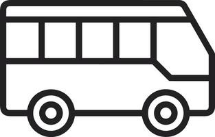 Bus transportation symbol icon vector image. Illustration of the silhouette bus transport public travel design image. EPS 10