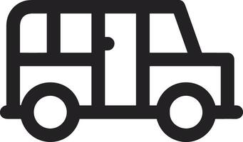 Bus transportation symbol icon vector image. Illustration of the silhouette bus transport public travel design image. EPS 10