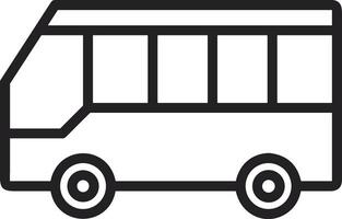 Bus transportation symbol icon vector image. Illustration of the silhouette bus transport public travel design image. EPS 10