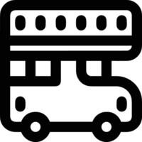 Bus transportation symbol icon vector image. Illustration of the silhouette bus transport public travel design image. EPS 10