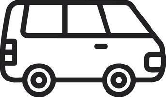 Bus transportation symbol icon vector image. Illustration of the silhouette bus transport public travel design image. EPS 10