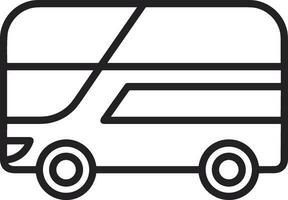 Bus transportation symbol icon vector image. Illustration of the silhouette bus transport public travel design image. EPS 10