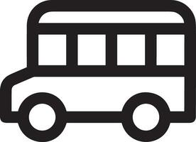 Bus transportation symbol icon vector image. Illustration of the silhouette bus transport public travel design image. EPS 10