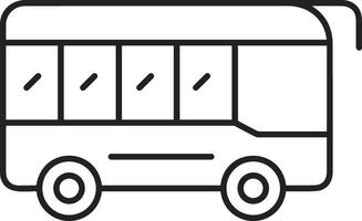 Bus transportation symbol icon vector image. Illustration of the silhouette bus transport public travel design image. EPS 10