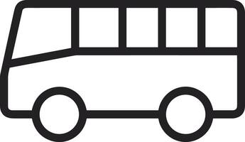 Bus transportation symbol icon vector image. Illustration of the silhouette bus transport public travel design image. EPS 10