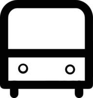 Bus transportation symbol icon vector image. Illustration of the silhouette bus transport public travel design image. EPS 10