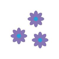 funny bright modern hippie flower vector illustration