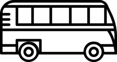 Bus transportation symbol icon vector image. Illustration of the silhouette bus transport public travel design image. EPS 10