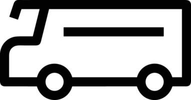 Bus transportation symbol icon vector image. Illustration of the silhouette bus transport public travel design image. EPS 10