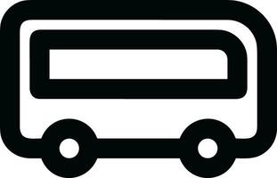 Bus transportation symbol icon vector image. Illustration of the silhouette bus transport public travel design image. EPS 10