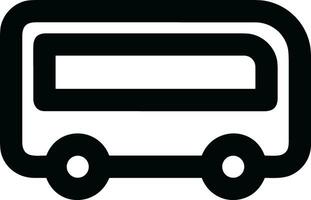 Bus transportation symbol icon vector image. Illustration of the silhouette bus transport public travel design image. EPS 10