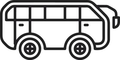 Bus transportation symbol icon vector image. Illustration of the silhouette bus transport public travel design image. EPS 10