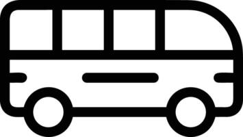 Bus transportation symbol icon vector image. Illustration of the silhouette bus transport public travel design image. EPS 10