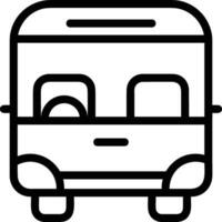 Bus transportation symbol icon vector image. Illustration of the silhouette bus transport public travel design image. EPS 10