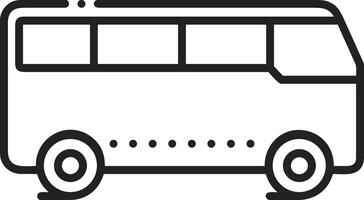 Bus transportation symbol icon vector image. Illustration of the silhouette bus transport public travel design image. EPS 10