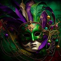 Mardi gras carnival mask photo