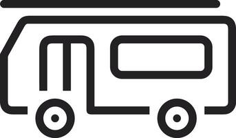 Bus transportation symbol icon vector image. Illustration of the silhouette bus transport public travel design image. EPS 10