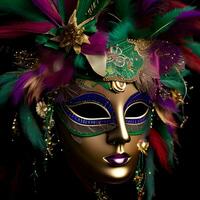 Mardi gras carnival mask photo