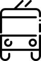 Bus transportation symbol icon vector image. Illustration of the silhouette bus transport public travel design image. EPS 10