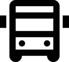 Bus transportation symbol icon vector image. Illustration of the silhouette bus transport public travel design image. EPS 10