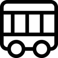 Bus transportation symbol icon vector image. Illustration of the silhouette bus transport public travel design image. EPS 10