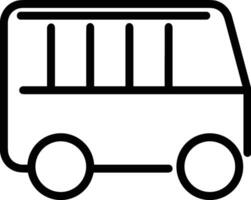 Bus transportation symbol icon vector image. Illustration of the silhouette bus transport public travel design image. EPS 10